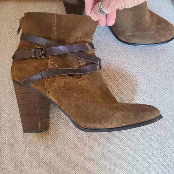 Carlos by Carlos Santana Miles Ankle Boot Booties Bourbon Brown 9.5 Boho Rock - Picture 2 of 8